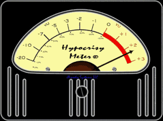 Peg the Hypocrisy Meter:  Do as we say, not as we do